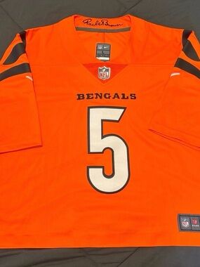 Nike NFL On The Field Cincinnati Bengals Higgins Cropped Jersey Size Large